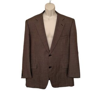 Canali 56R (46 US) AL13220/00 Drop7 Navy Silk Wool 2‎ Button Blazer Suit Men’s